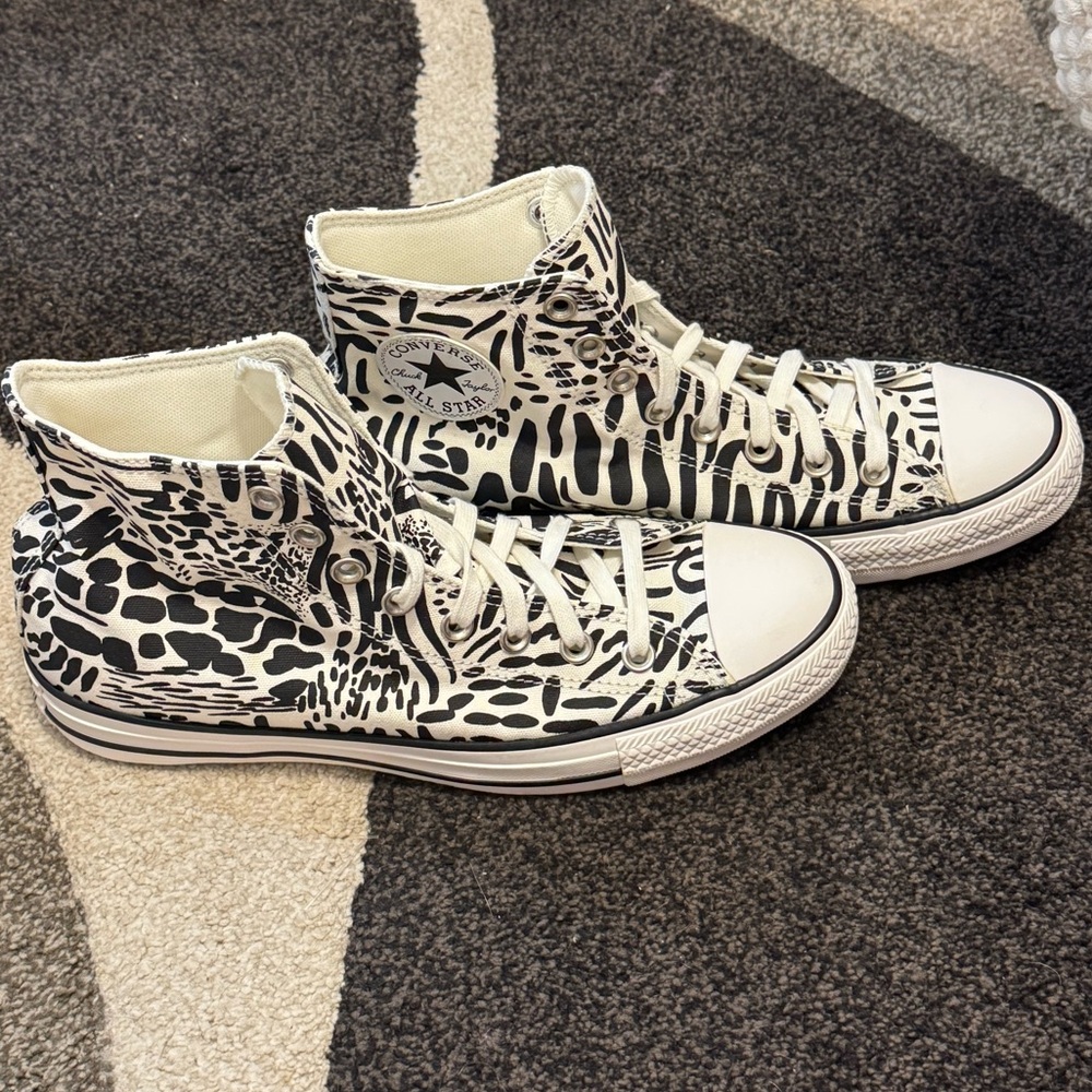 Converse Women's Zebra Print High-Top Sneakers